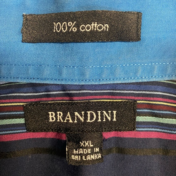 Brandini Long Sleeve Button Up Shirt Men’s XXL - Picture 3 of 3